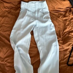 Sky blue tailored pants